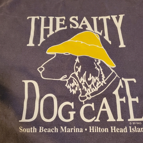 The Salty Dog Cafe, Medium. Tshirt in good condition. Grayish blue - Picture 5 of 5